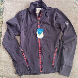 Running Sport Track Jacket Full Zip Workout Athletic Fitness w/ Thumb Holes